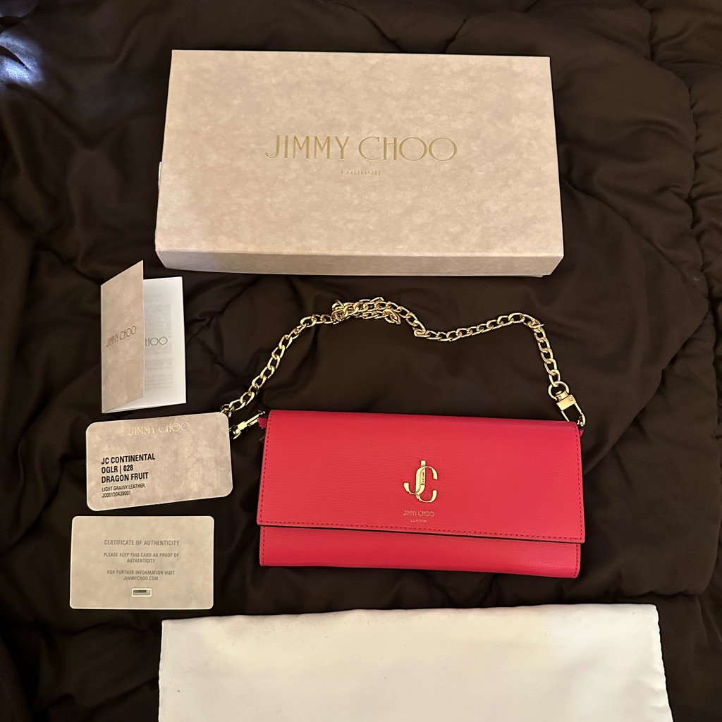 Jimmy Choo Pink Long Wallet